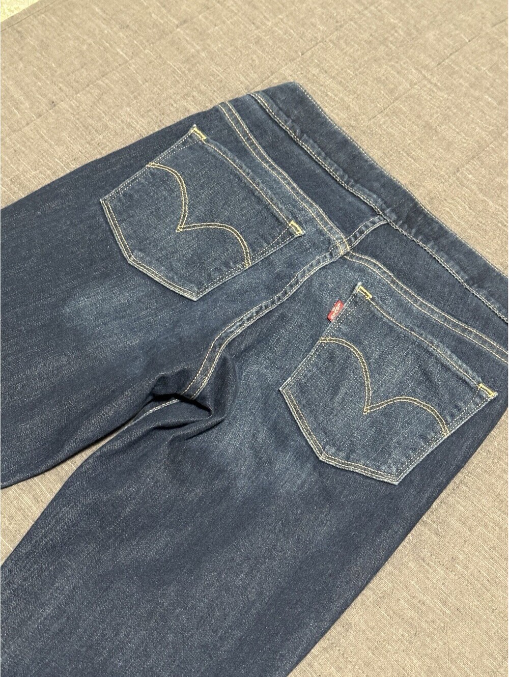 Levis Jenas Womens Pull On Elastic Waist Medium Wash Cropped Size 27 - Picture 8 of 8